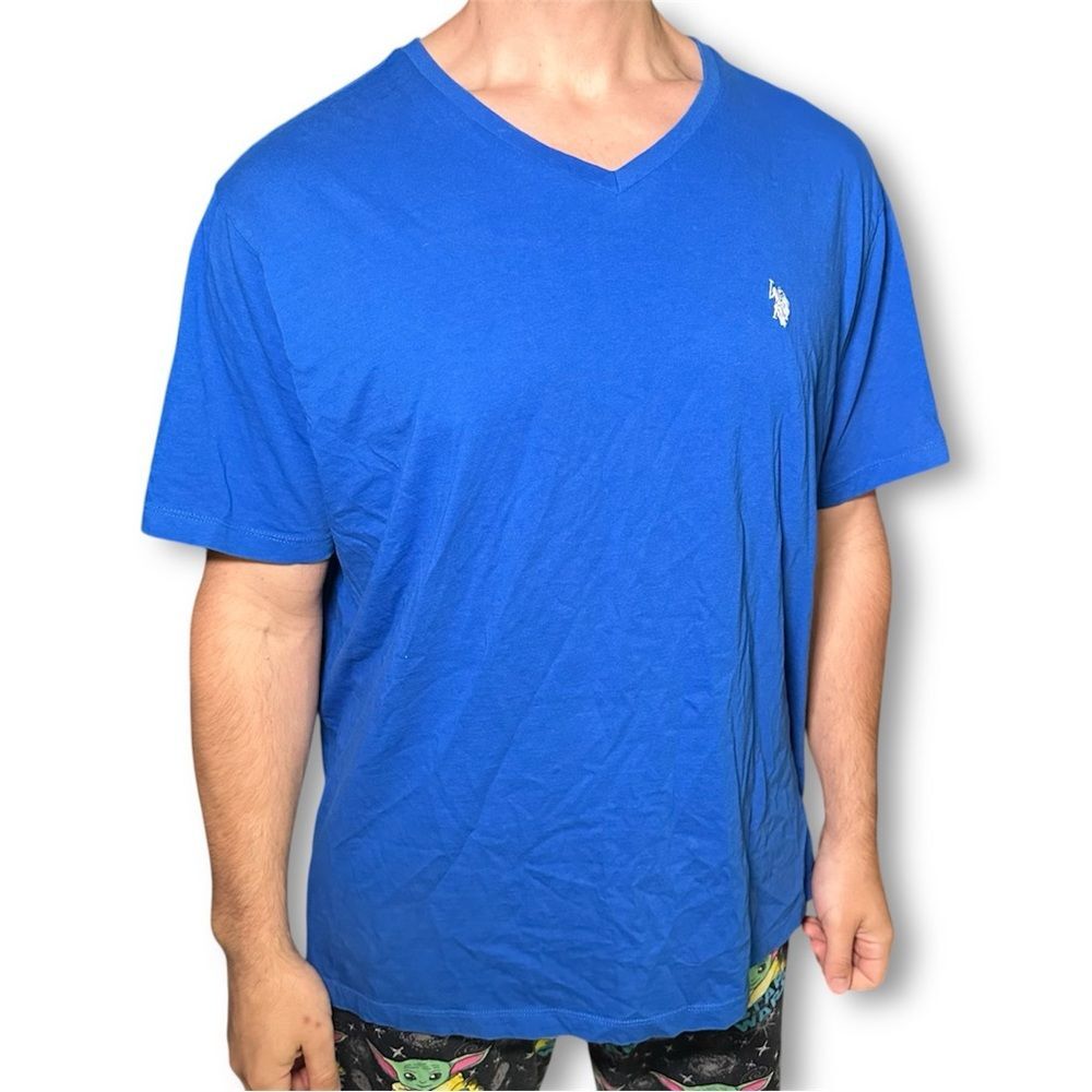 U.S. Polo Assn. Blue Short Sleeve Cotton Tee XXL